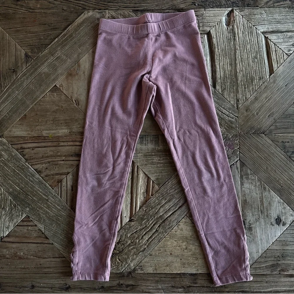 Old Navy Kids Stretch Criss Stylish Mauve Kids Leggings Small 6-7